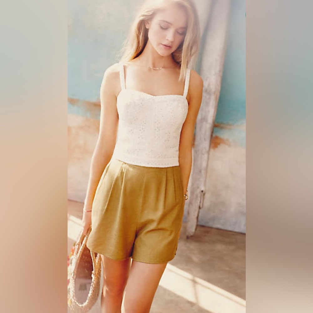 Anthropologie Addie laced romper sz small